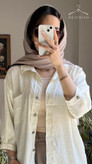 شومیز زنانه ساتن بلند جلو دکمه | مدل تابستانی راحت و شیک