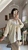 شومیز زنانه ساتن بلند جلو دکمه | مدل تابستانی راحت و شیک
